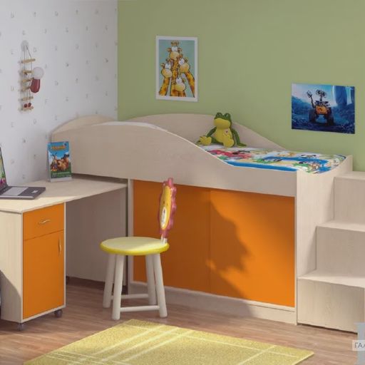 Кровать-чердак «Дюймовочка 3»